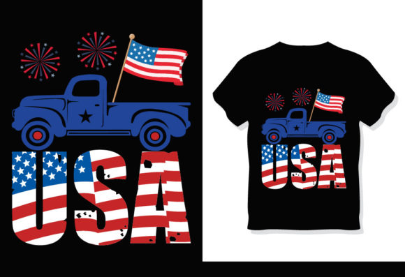 4th July Tshirt Design 6: A Versatile Print for DIY Enthusiasts and Handmade Businesses