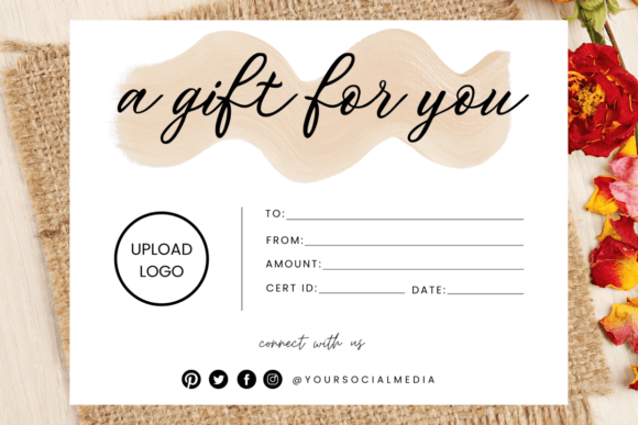 Gift Card Certificate Template Ver.3: A Versatile Design for Every Occasion