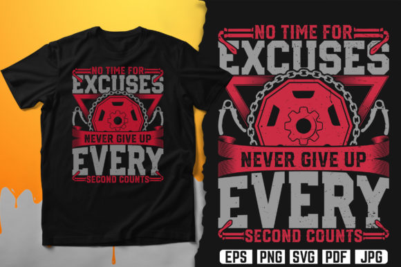 Gym Workout T-Shirt Design Vector