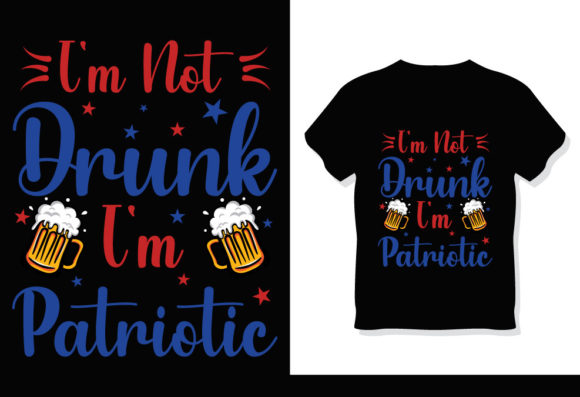 I'm Patriotic 4th July Tshirt Design