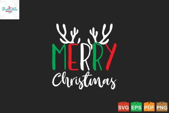 Merry Christmas Plaid Graphic Svg Print